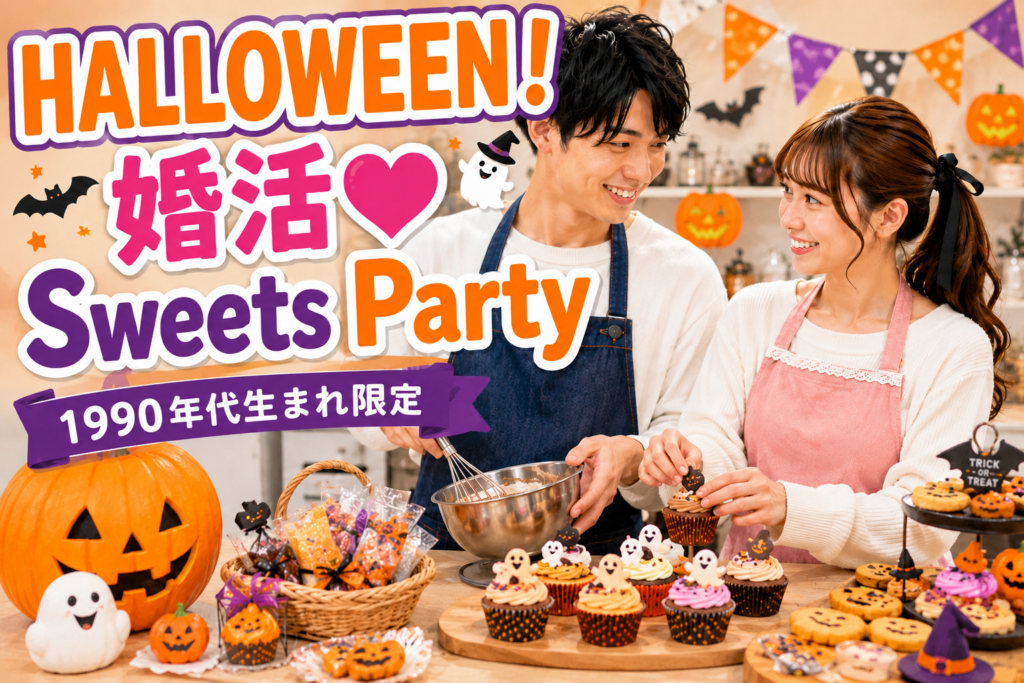 ＼1990年代生まれ 限定／ HALLOWEEN！婚活 ♥Sweets Party ハロウィン気分♥で盛り上がる！簡単‼カワイイ♥お菓子作り！！